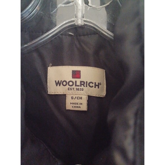Woolrich black quilted puffer vest womens S zipper pockets down filled classic - Picture 2 of 10